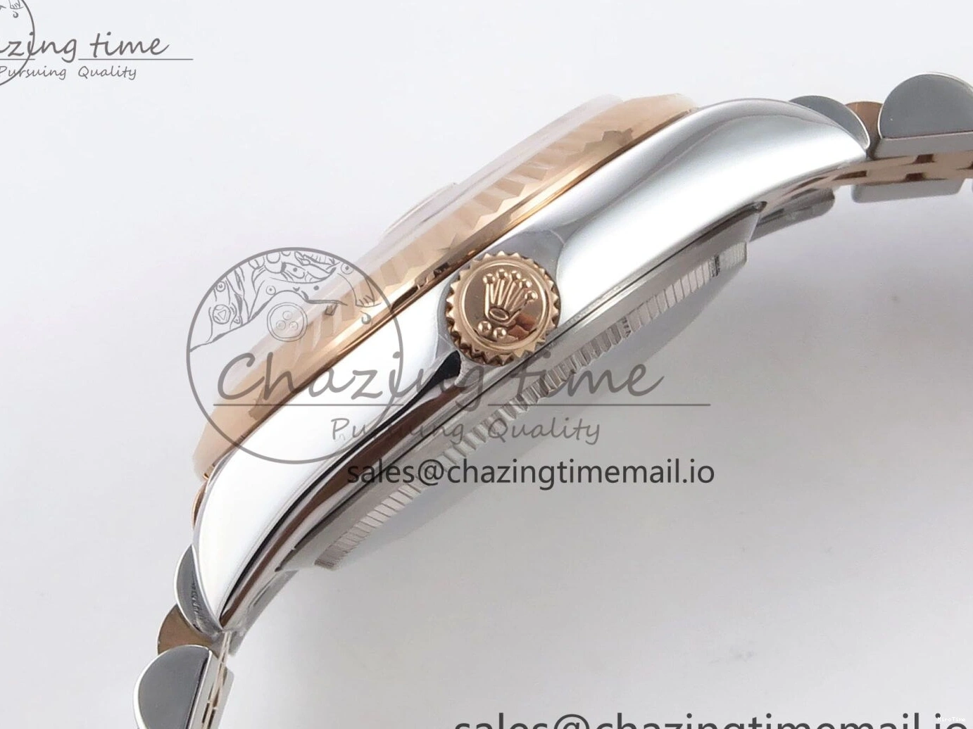 MiroTime 0401 Popular DateJust 31 278271 SS RG GMF 1:1 Best Edition 904L Steel Gray Roman Diamonds Dial on Jubilee Bracelet A 1165